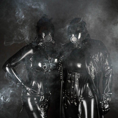 Duo Shoot In Full Black With Millennium Gas Masks